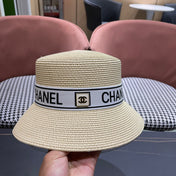 CHANEL 26S BOATER STRAW HAT 337948