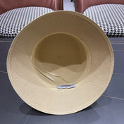 CHANEL 26S BOATER STRAW HAT 337948