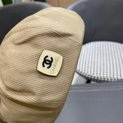 BERET HAT IN PEANUT BROWN CORDUROY 429843