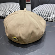 BERET HAT IN PEANUT BROWN CORDUROY 429843