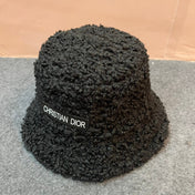 BUCKET HAT IN BLACK FLEECE 436567