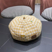 BALENCIAGA 26S PLAID BERET STYLE 8