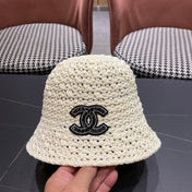 CHANEL 26S RAFFIA BUCKET HAT 335790