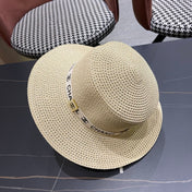 CHANEL 26S STRAW BOATER HAT 335741