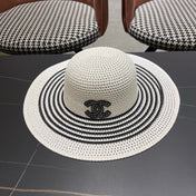 CHANEL 26S WIDE-BRIM STRAW HAT 335717