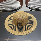 CHANEL 26S WIDE-BRIM STRAW HAT 335716