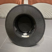 DIOR 26S LOGO STRAW BOATER HAT STYLE 22