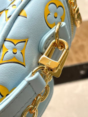 MINI BUMBAG 17 IN SKY YELLOW MONOGRAM CALFSKIN GOLD HARDWARE