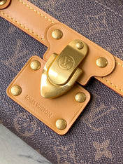 SOUL TRUNK 19 IN BROWN MONOGRAM DUST CANVAS GOLD HARDWARE