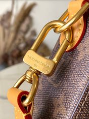 SOUL TRUNK 19 IN BROWN MONOGRAM DUST CANVAS GOLD HARDWARE