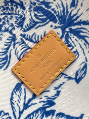 FÉLICIE POCHETTE 21 IN LAGOON BLUE MONOGRAM TILES CANVAS