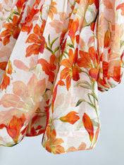 LANTERN SLEEVE MINI DRESS 25S IN SILK 266357