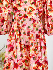 LIGHTBURST SHORT SLEEVE BACKLESS DRESS 25S IN LINEN 266370