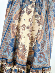 LONG SKIRT PRINTED 25S IN SPUN SILK 266326