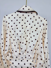 ZIMMERMANN 26S POLKA DOT PLEATED MIDI DRESS STYLE 72