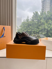 LV ARCHLIGHT SKATE SNEAKER IN BLACK MIX CHOCOLATE BROWN MONOGRAM CALFSKIN