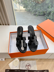 0ASIS SANDAL IN BLACK MIX WHITE CALFSKIN