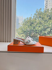 0ASIS SANDAL IN WHITE CALFSKIN