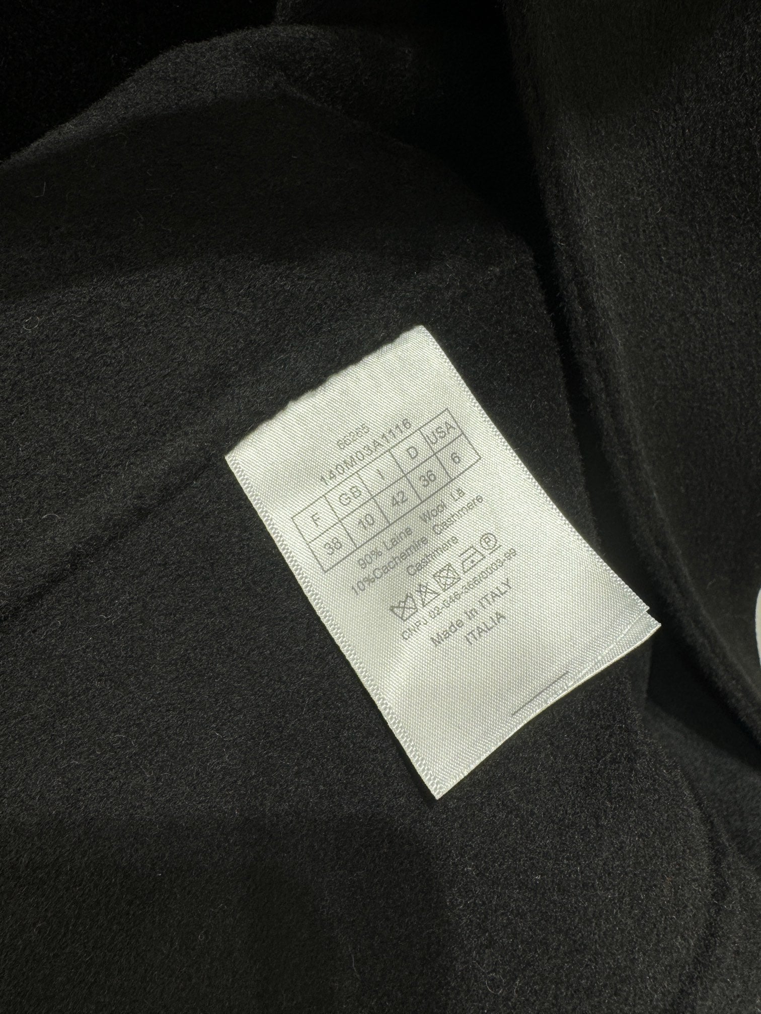 DIOR 25S CASHMERE COAT STYLE 278