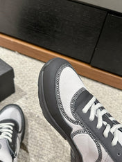 CLASSIC TRAINER IN GREY MIX BLACK FABRIC