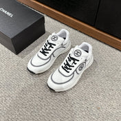 CLASSIC TRAINER IN WHITE MIX BLACK FABRIC