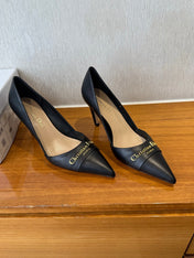 MY DD 25S HIGH HEEL 80MM IN BLACK CALFSKIN