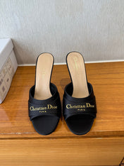 PEEP TOE SANDAL 25S HEELS 10CM IN BLACK SATIN