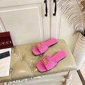 GUCCI 26S SLIDES IN PINK CANVAS
