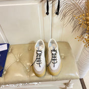 PRADA 26S LACE UP SNEAKERS CHUNKY SOLE IN WHITE TECH FABRIC AND MESH