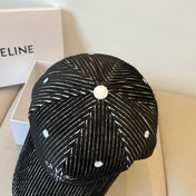 BASEBALL CAP MODEL 650190 IN BLACK CORDUROY