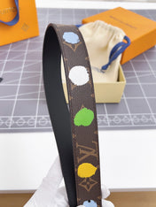 LV BLOOM 30 MM IN COLORFUL MONOGRAM CALFSKIN SILVER HARDWARE