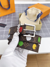 LV BLOOM 30 MM IN COLORFUL MONOGRAM CALFSKIN SILVER HARDWARE