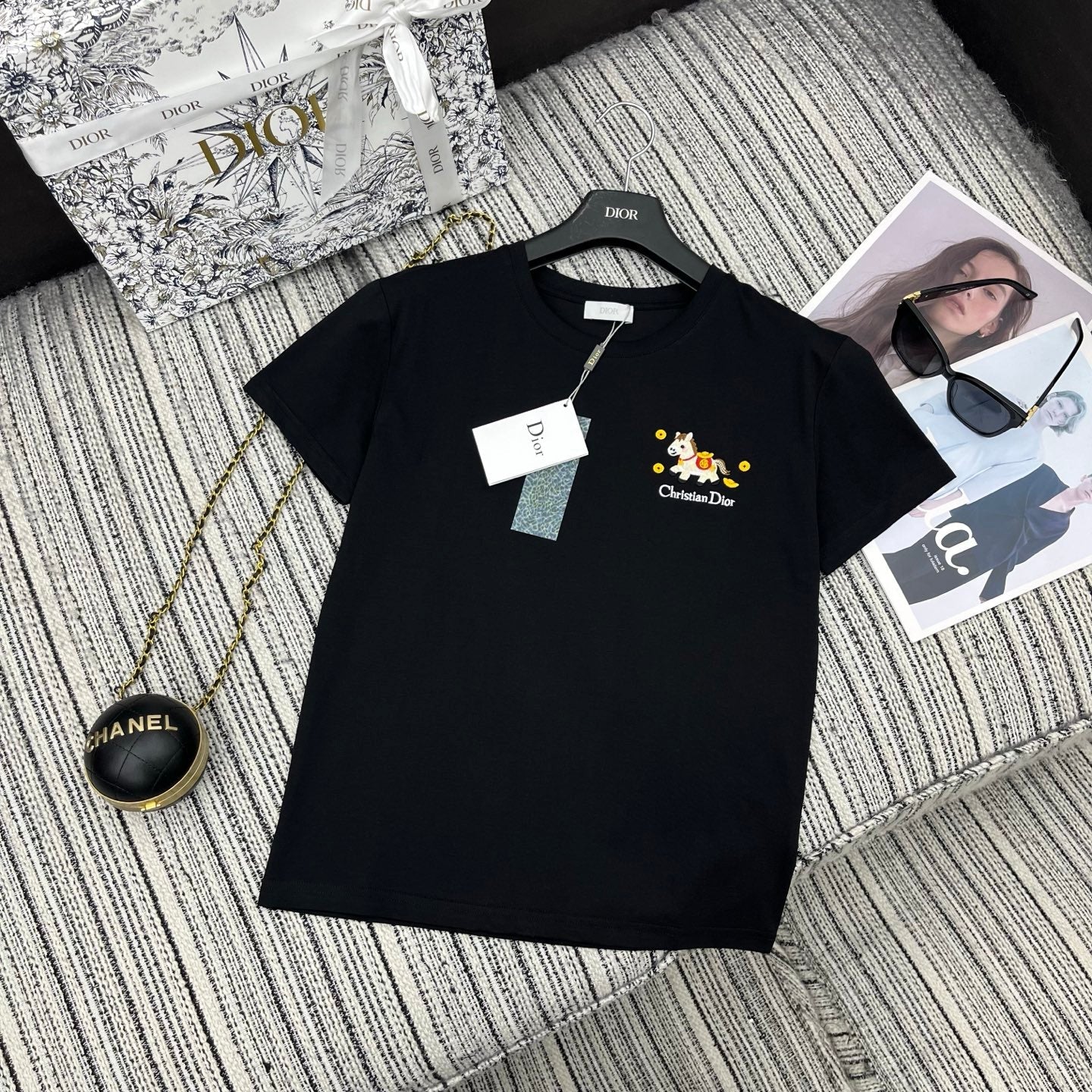 DIOR 26S SHORT-SLEEVE CREW-NECK T-SHIRT 1090