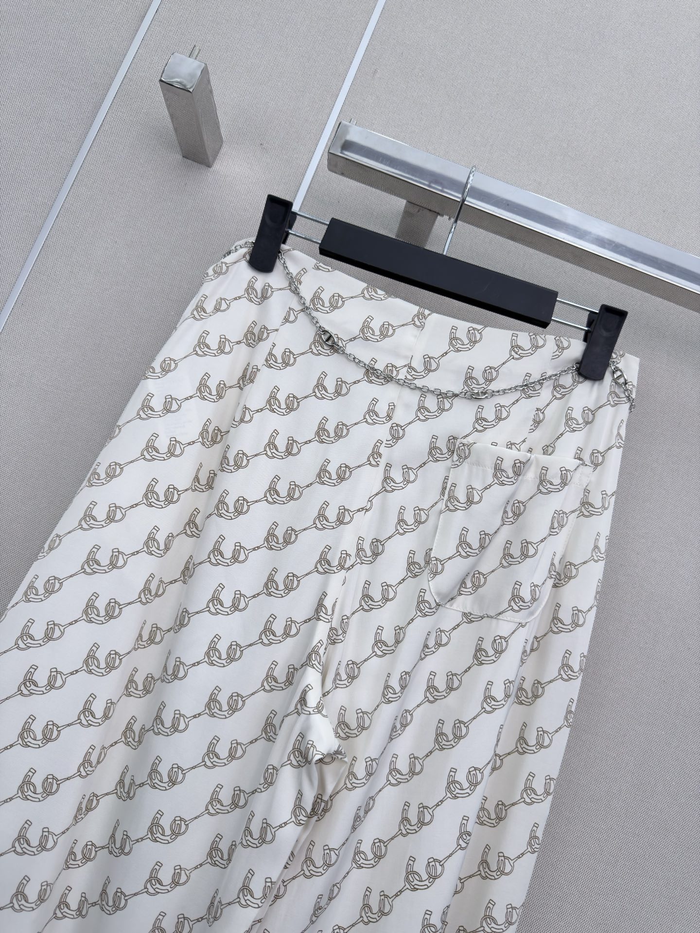 HERMES 26S PRINTED WIDE-LEG TROUSERS 789