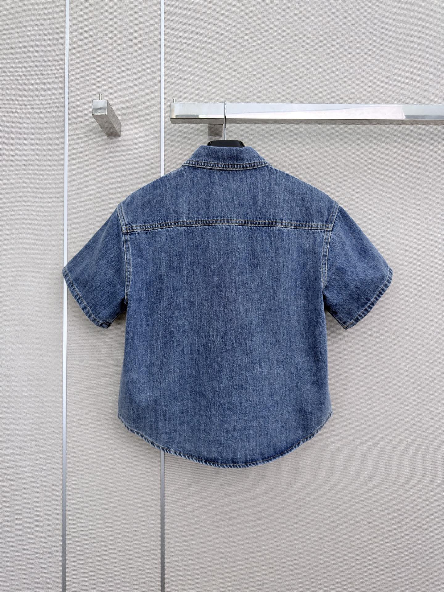CELINE 26S SHORT SLEEVE DENIM SHIRT 321