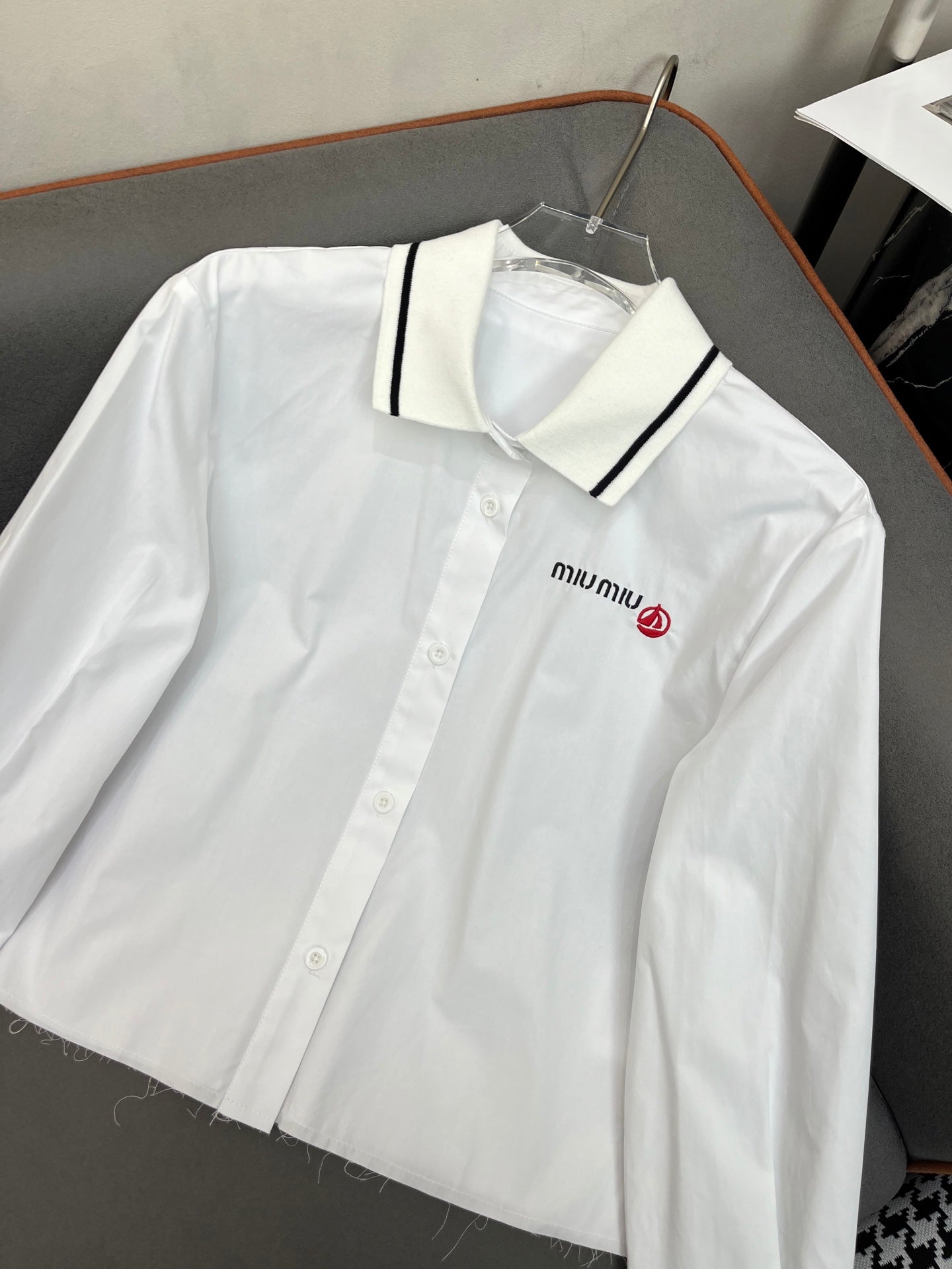 MIUMIU LONG-SLEEVE SHIRT 214505