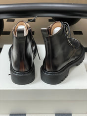 LOEWE 26S ANKLE BOOTS IN DARK BROWN CALFSKIN
