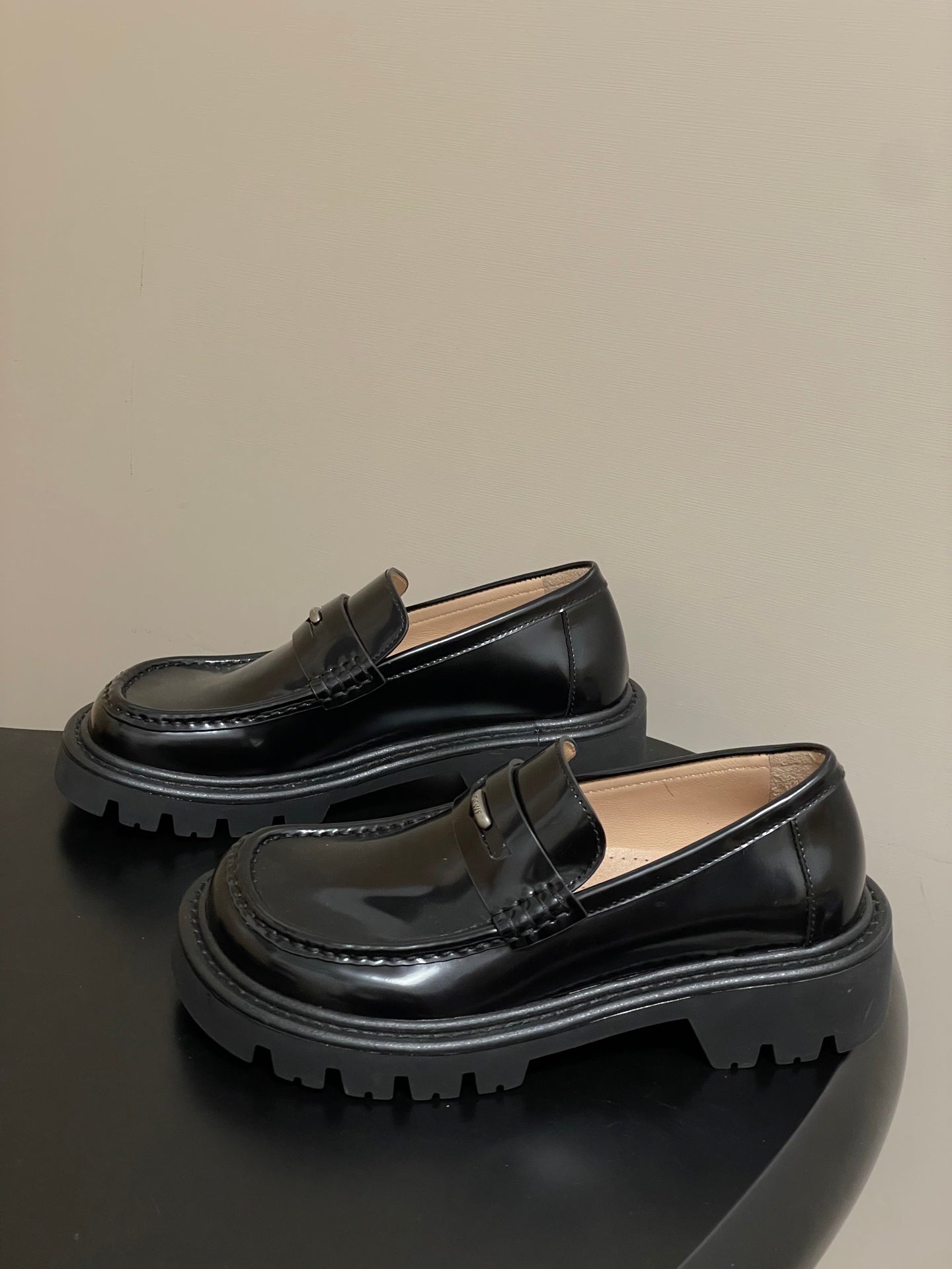 LOEWE 26S LOAFER IN BLACK PATENT CALFSKIN