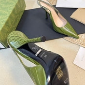 GG Women's High Heels  Green Juniper