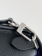 BUCI BAG 24 IN BLACK EPI GRAIN COWHIDE