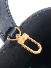 ALL IN BB BAG 18 IN BLACK EMBOSSED COWHIDE