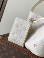 LV 25S ALL IN BB BAG 18 IN CREAM DREAM EMBOSSED TEXTURED CALFSKIN