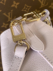 LV 25S NÉONOÉ BB 20 IN MISTY PURPLE CALFSKIN GOLD HARDWARE