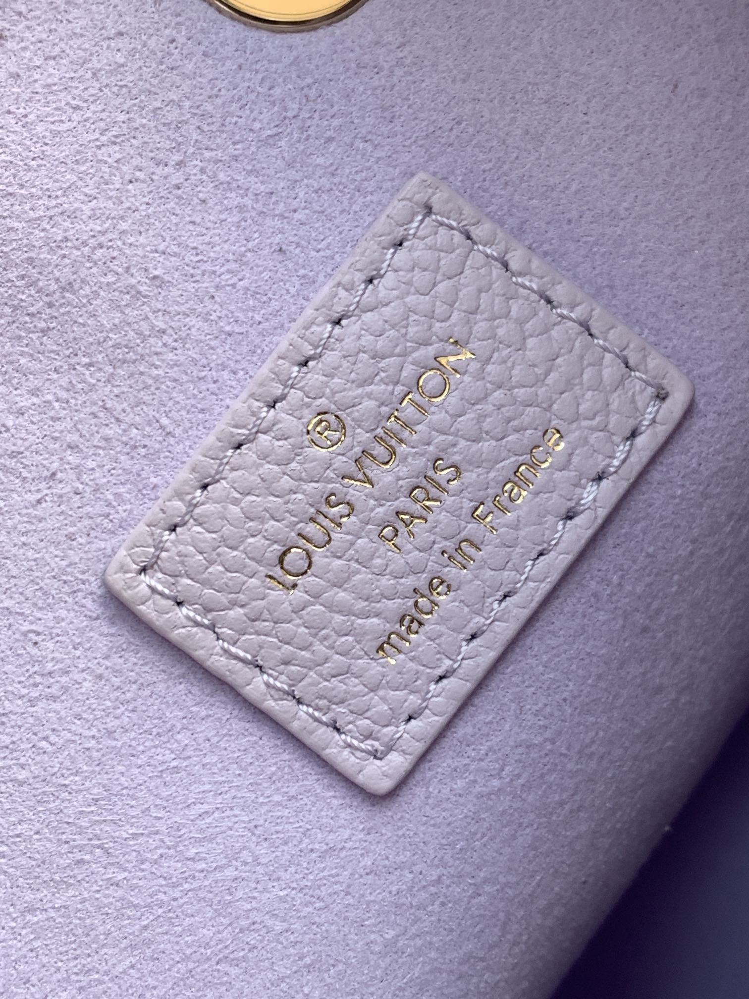 LV 25S NÉONOÉ BB 20 IN MISTY PURPLE CALFSKIN GOLD HARDWARE
