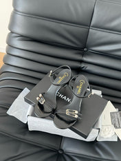 HIGH HEEL 75 MM SANDAL IN BLACK SHEEPSKIN