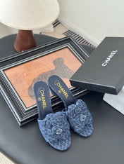 HIGH HEELS CAMELLIA IN NAVY BLUE DENIM