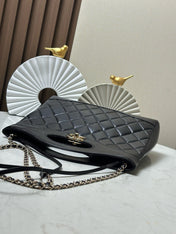 CHANEL 26S MINI SHOPPING BAG 32 IN BLACK LAMBSKIN