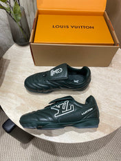 FOOTPRINT SOCCER SNEAKER IN FOREST GREEN CALFSKIN