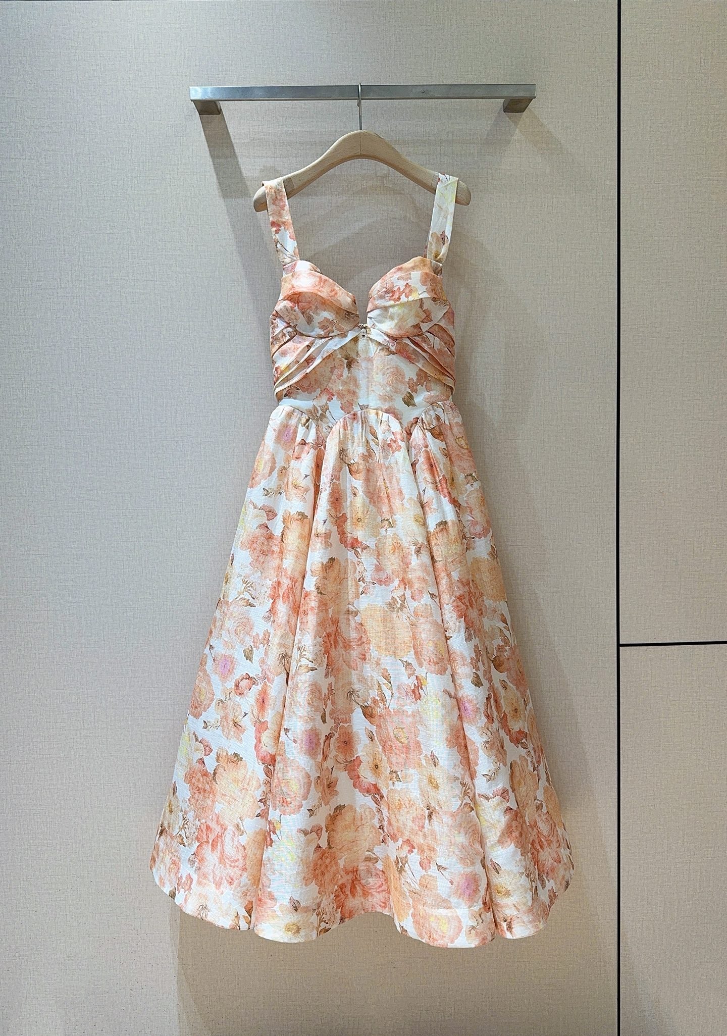 ZIMMERMANN 26S PATTERNED SPAGHETTI STRAP DRESS STYLE 75