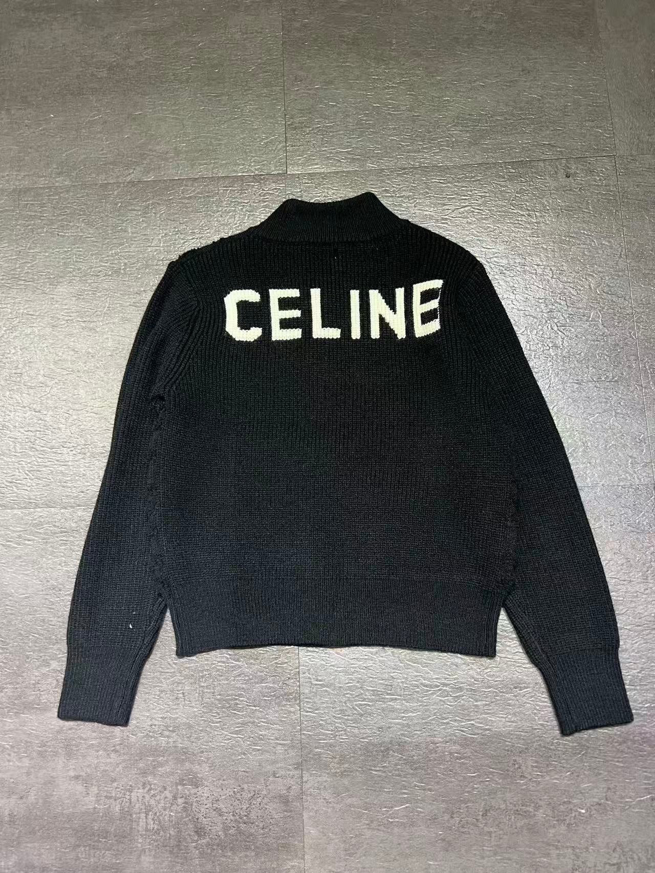 CELINE 26S ZIP-UP KNIT CARDIGAN 630